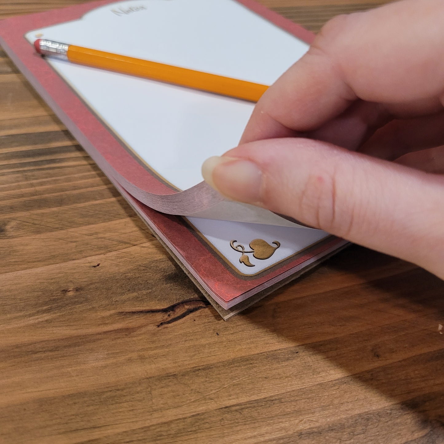 Notepad (Red Marble)