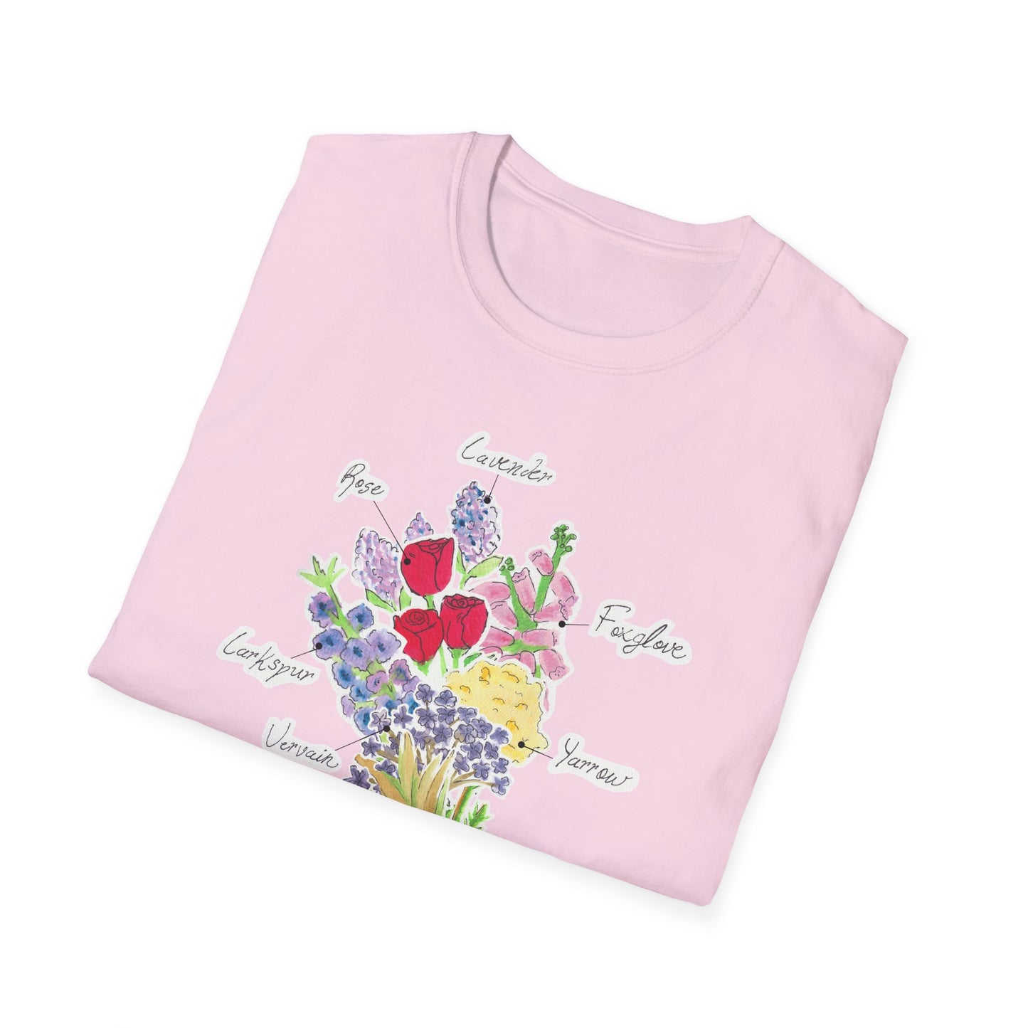 Floral Bouquet T-Shirt, Comfortable Casual Wear