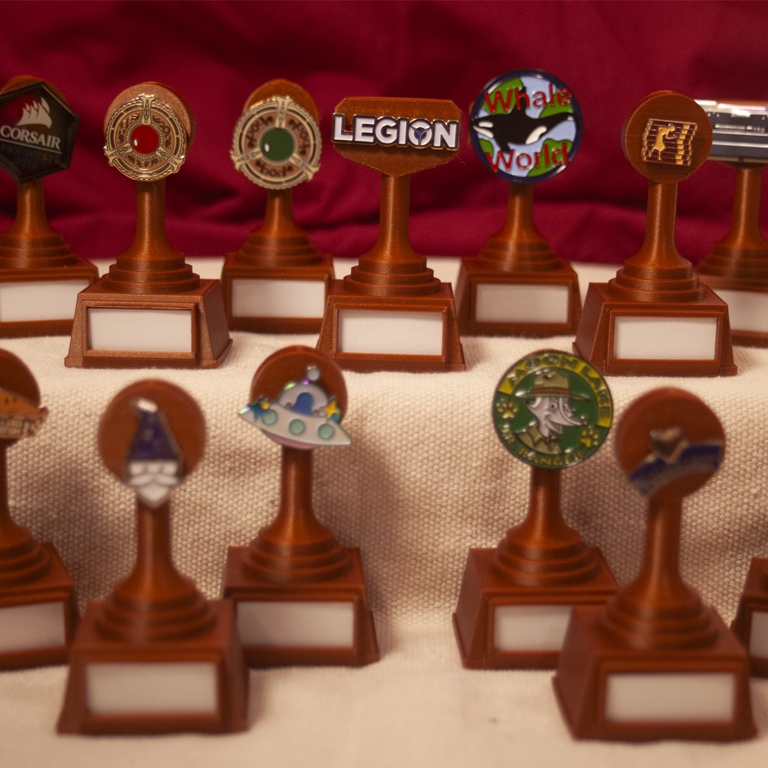 Trophy Stand for Pin - Two Pin Hole