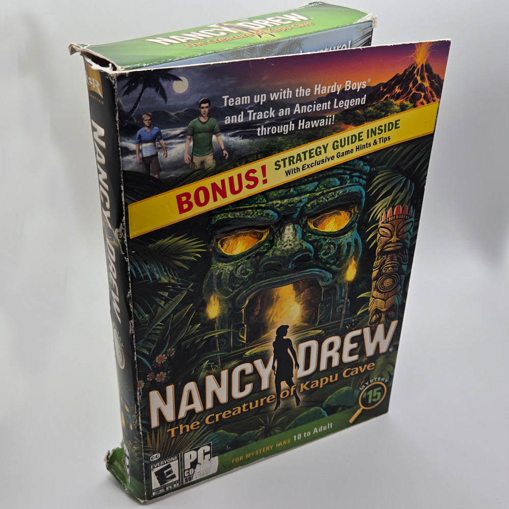 Nancy Drew: The Creature of Kapu Cave - PC Game, Box, Disc and Jewel Case, Strategy Guide