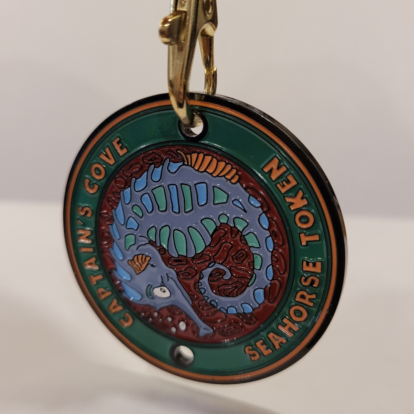 Seahorse Collector's Token in Soft Enamel