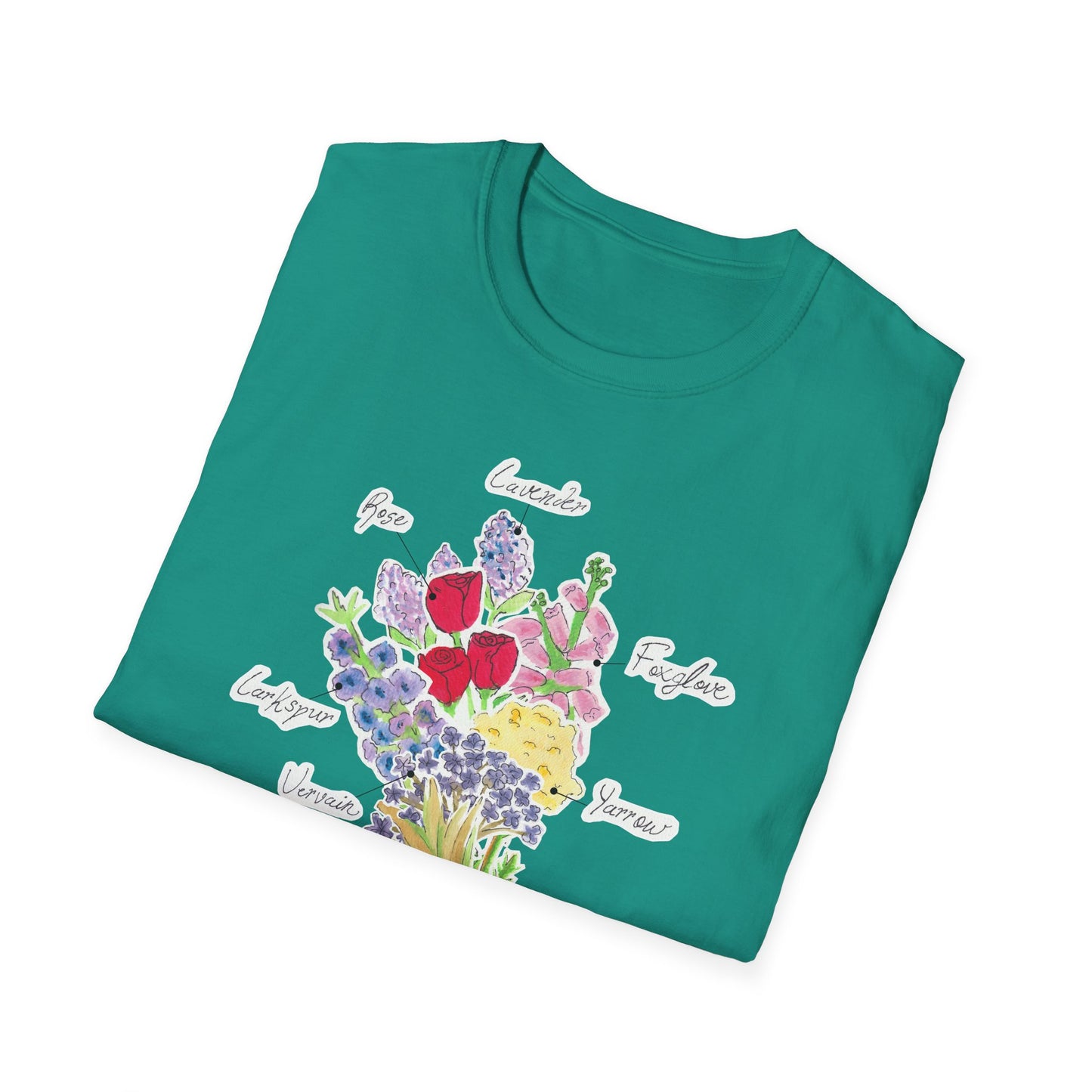 Floral Bouquet T-Shirt, Comfortable Casual Wear