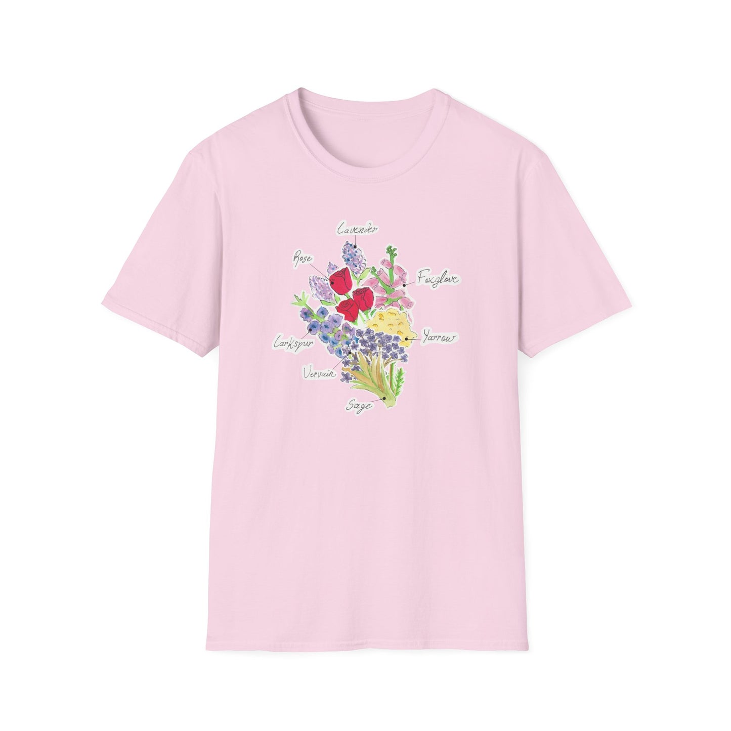 Floral Bouquet T-Shirt, Comfortable Casual Wear