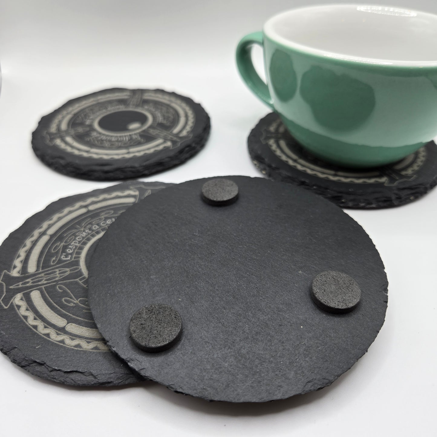Royal Coasters - Black Slate (Set of 4)