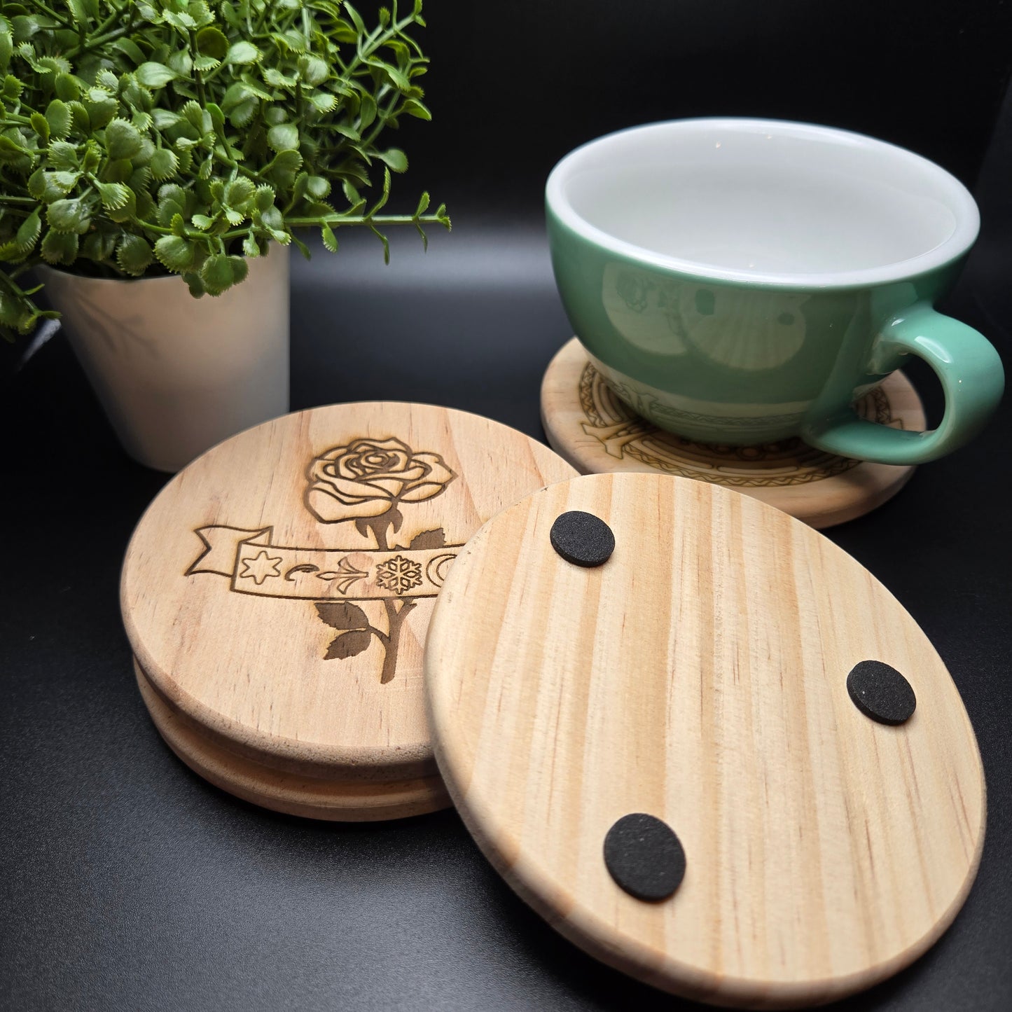 Royal Coasters - Pine (Set of 4)
