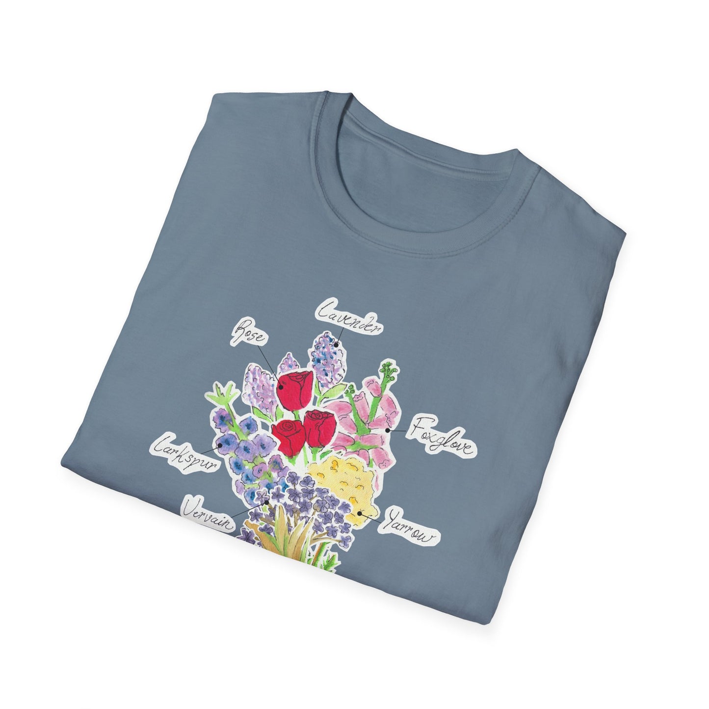 Floral Bouquet T-Shirt, Comfortable Casual Wear