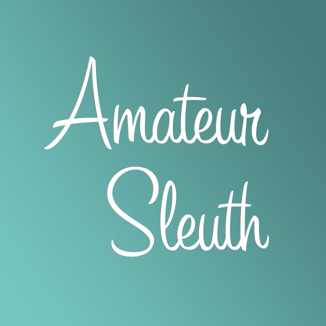 "Amateur Sleuth" White Sticker | Mystery Lover Aesthetic Decal