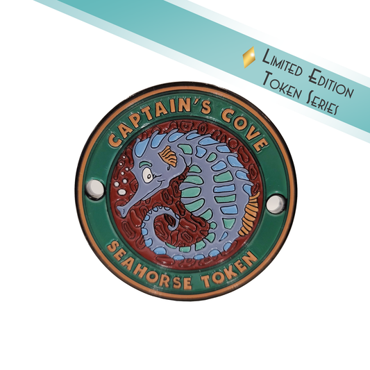 Seahorse Collector's Token in Soft Enamel