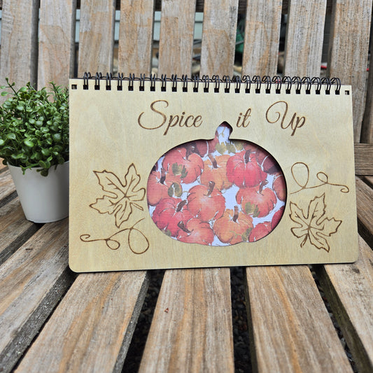 Spice it Up - Spiral Notebook with Wood Cover