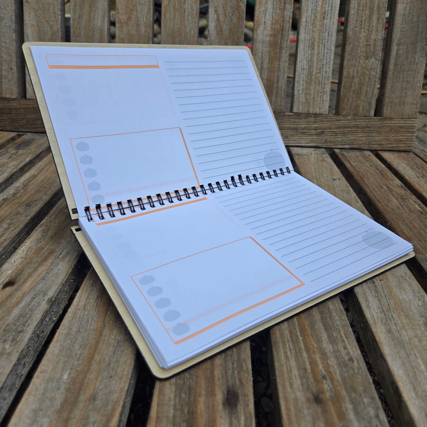 Spice it Up - Spiral Notebook with Wood Cover